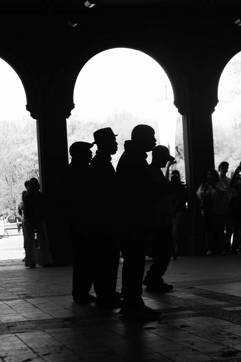 photograph of a group of singers